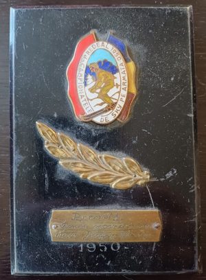Campionatele de sky pe armată 1950 Predeal, plachetă premiul I la Fond consacrați