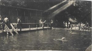 Waldbad Zeiden, Băile Carmen Sylva, ștrandul din Codlea, fotografie de epocă