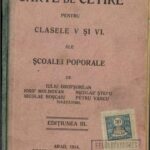 manual școlar vechi, Carte de cetire pentru clasele V și VI ale școalei poporale Iuliu Grofșorean Iosif Moldovan Nicolae Boșcaiu Nicolae Ștefu Petru Vancu Arad 1914, Anticariat Historiarum