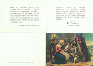 Visarion, episcopul Aradului, felicitare Crăciun, Anticariat Historiarum