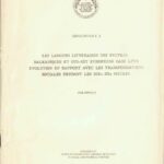 Les langues litteraires des peuples balkaniques et sud-est européens dans leur evolution en rapport avec les transformations sociales pendant les XIXe-XXe siècles, corraports