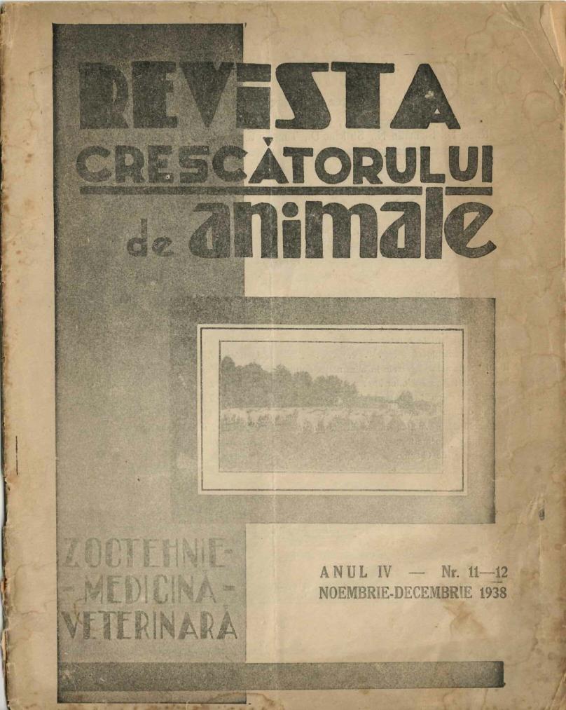 revista veche, Revista Crescătorului de Animale 1938, Anticariat Historiarum