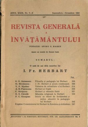 revista veche, Revista Generală a Învățământului 1941, Anticariat Historiarum
