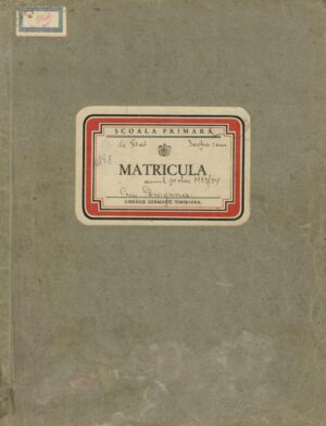 Matricula școlară, Școala primară de stat Dragșina, județul Timiș-Torontal, pe anul școlar 1933/34