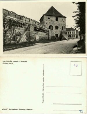 Kolozsvár, Hongrie, Hungary, Bethlen bástya, carte poștală, Cluj, 1940-1944