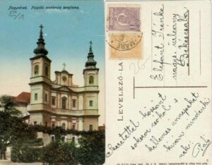 Nagyvárad, Püspöki residencia temploma, carte poștală, Oradea, Anticariat Historiarum