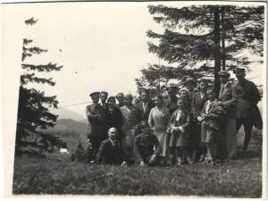 Fotografie de grup, Fântânele, județul Năsăud interbelic, 1932