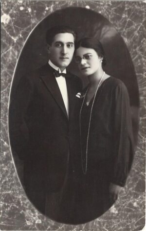 Fotografie de cuplu, Dorohoi, 1928