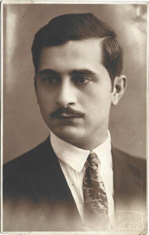 Portret de bărbat, studio Maksay, Galați, 1929