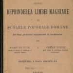 manual școlar vechi, A doua carte pentru deprinderea limbei maghiare în șcólele poporale române Francisc Koós Vasile Goldiș 1902 Brașov, Anticariat Historiarum
