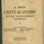 manual școlar vechi, A treia carte de cetire pentru elevii școalei poporale Nicolae Ștefu Iosif Moldovan Nicolae Boșcaiu Iuliu Grofșorean Petre Vancu Arad 1911, Anticariat Historiarum