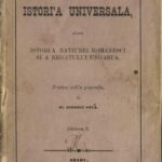 manual școlar vechi Istori'a universala alesu istori'a  natiunei romanesci si a regatului Ungari'a Giorgiu Popa Arad 1880, Anticariat Historiarum