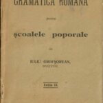 manual școlar vechi, Gramatica română pentru școalele poporale de Iuliu Grofșorean Arad 1913, Anticariat Historiarum