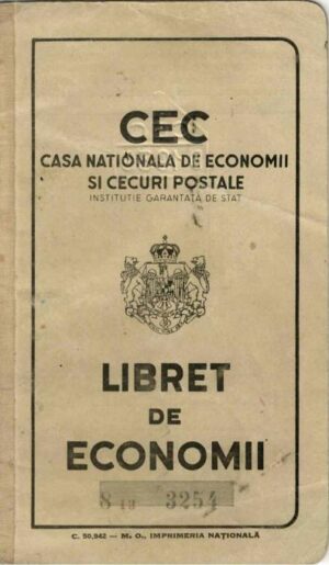 Libret de economii CEC Chișinău Basarabia 1940, Anticariat Historiarum