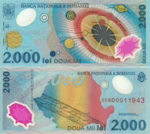 Bancnotă 2000 lei 1999 Eclipsa de soare, Anticariat Historiarum