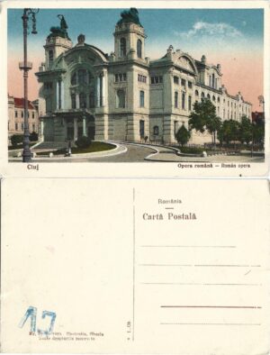 Cluj Opera română 1929 carte poștală, Anticariat Historiarum