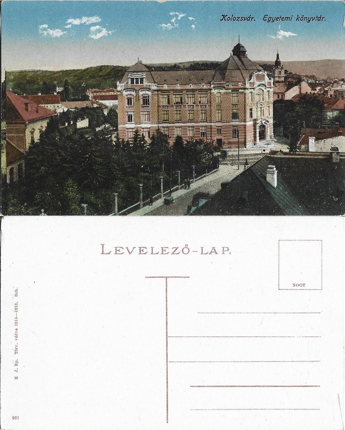 Kolozsvár Egyetemi könyvtár Cluj carte poștală, Anticariat Historiarum