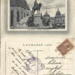 Kolozsvár Mátyás Király tér Rigó Árpád Cenzura Română Cluj 1920 carte poștală, Anticariat Historiarum