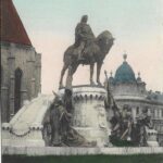 Kolozsvár Mátyás Király szobra Ujhelyi és Boros 1910 Cluj carte poștală, Anticariat Historiarum