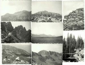 Cabane și peisaje montane, România, lot de 33 fotografii, perioada comunistă