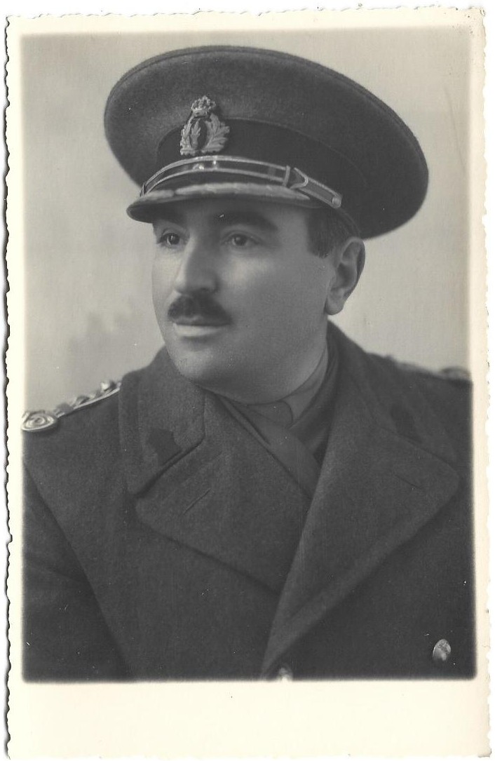 poza militara veche Ofițer român perioada regalității, Anticariat Historiarum