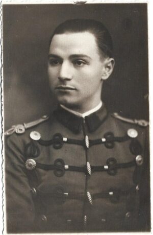 poza militara veche Ofițer român de cavalerie perioada interbelică, Anticariat Historiarum