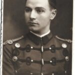 poza militara veche Sublocotenent de cavalerie Vasile Franc din Dorohoi 1941 Odesa, Anticariat Historiarum