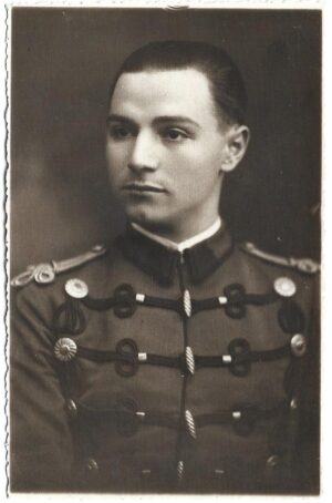 poza militara veche Ofițer român de cavalerie perioada interbelică, Anticariat Historiarum