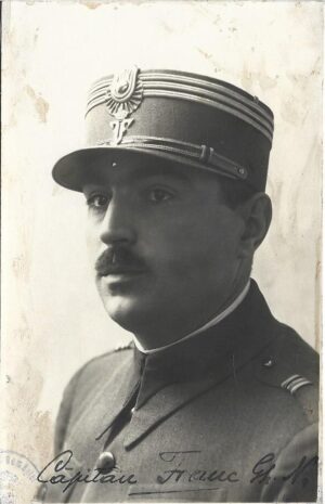 poza militara veche Căpitan Napoleon Franc Cercul de Recrutare Dorohoi, Anticariat Historiarum